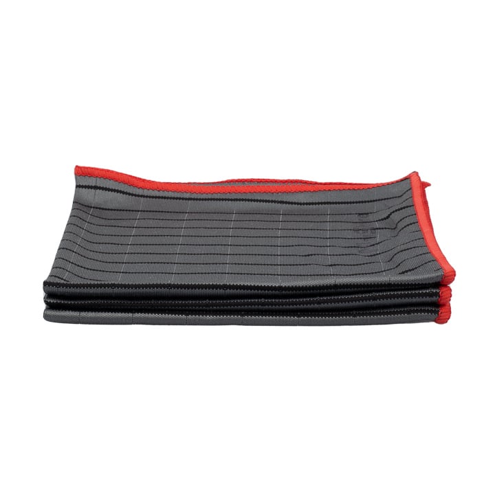 Pack De 3 Bayetas De Microfibra De Carbono - 30x30 Cm - Sin Rayas Para Cristales Y Coches