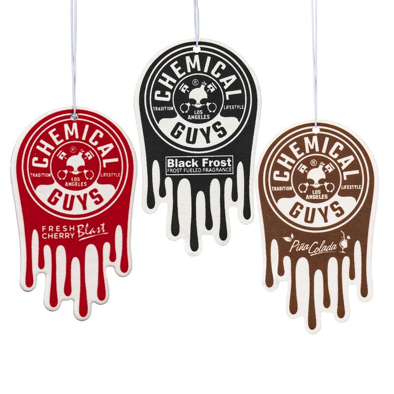 Trio Aromatizantes Saché Chemical Guys - Estética Automotiva
